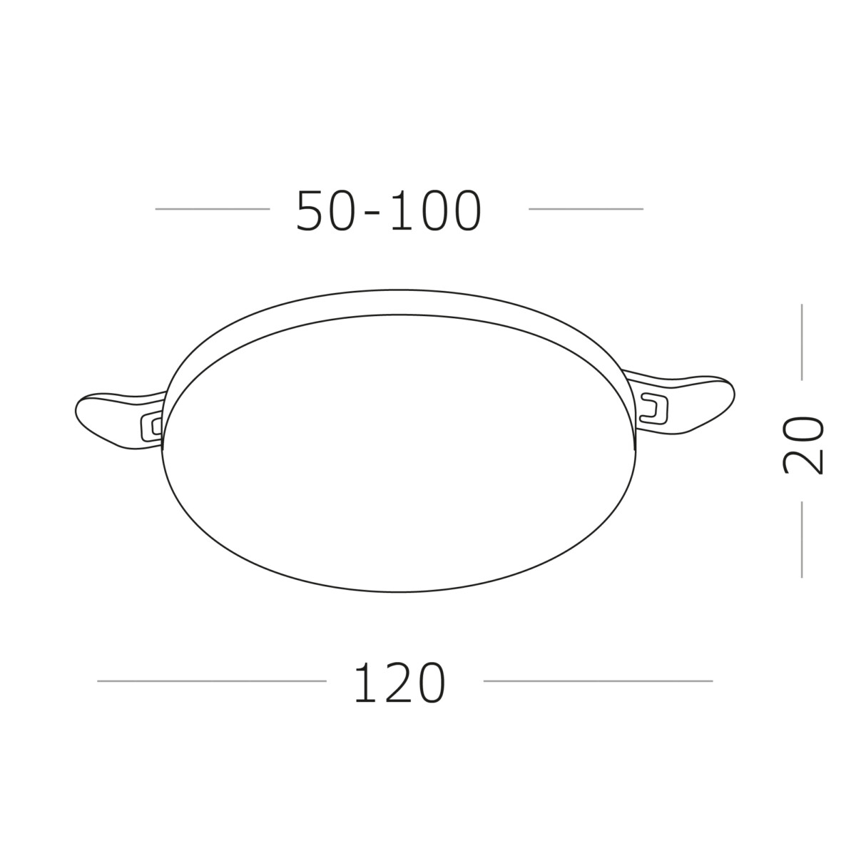 ST700.538.16 Св-к встр. Белый LED 1*16W 3000K 1 380Lm Ra80 180° IP44 D120xH20 85-265V Встраиваемые светильники — изображение 6