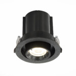 ST702.348.12 Св-к встр. Черный LED 1*12W 4000K 900Lm Ra80 24° IP20 D90xH92 180-240V Встраиваемые светильники — изображение 2