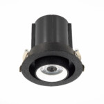ST702.438.12 Св-к встр. Черный LED 1*12W 3000K 900Lm Ra80 24° IP20 D90xH92 180-240V Встраиваемые светильники — изображение 3