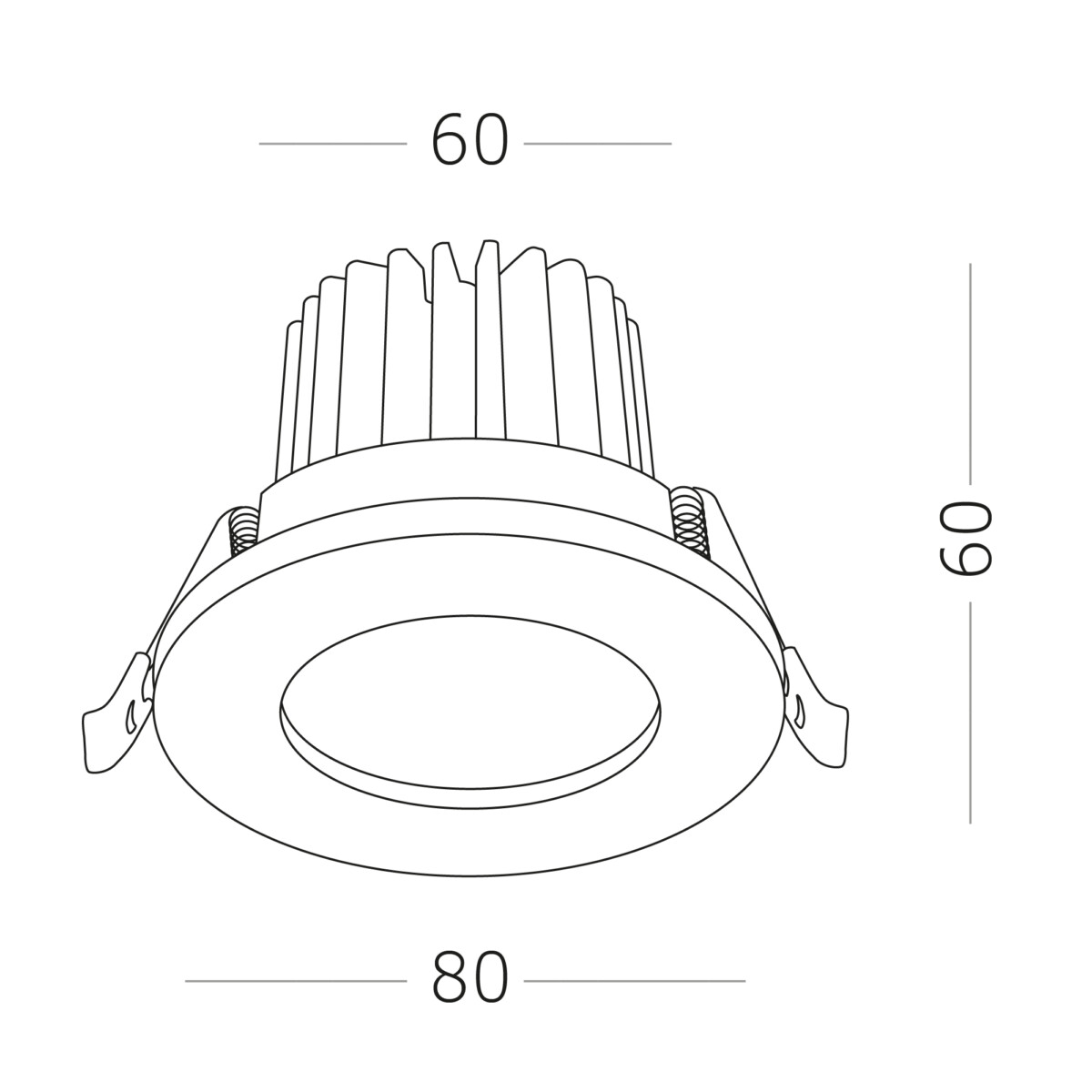 ST704.438.10 Св-к встр. Черный LED 1*10W 3000K 900Lm Ra>90 38° IP20 D80xH60 170-240V Встраиваемые светильники — изображение 4