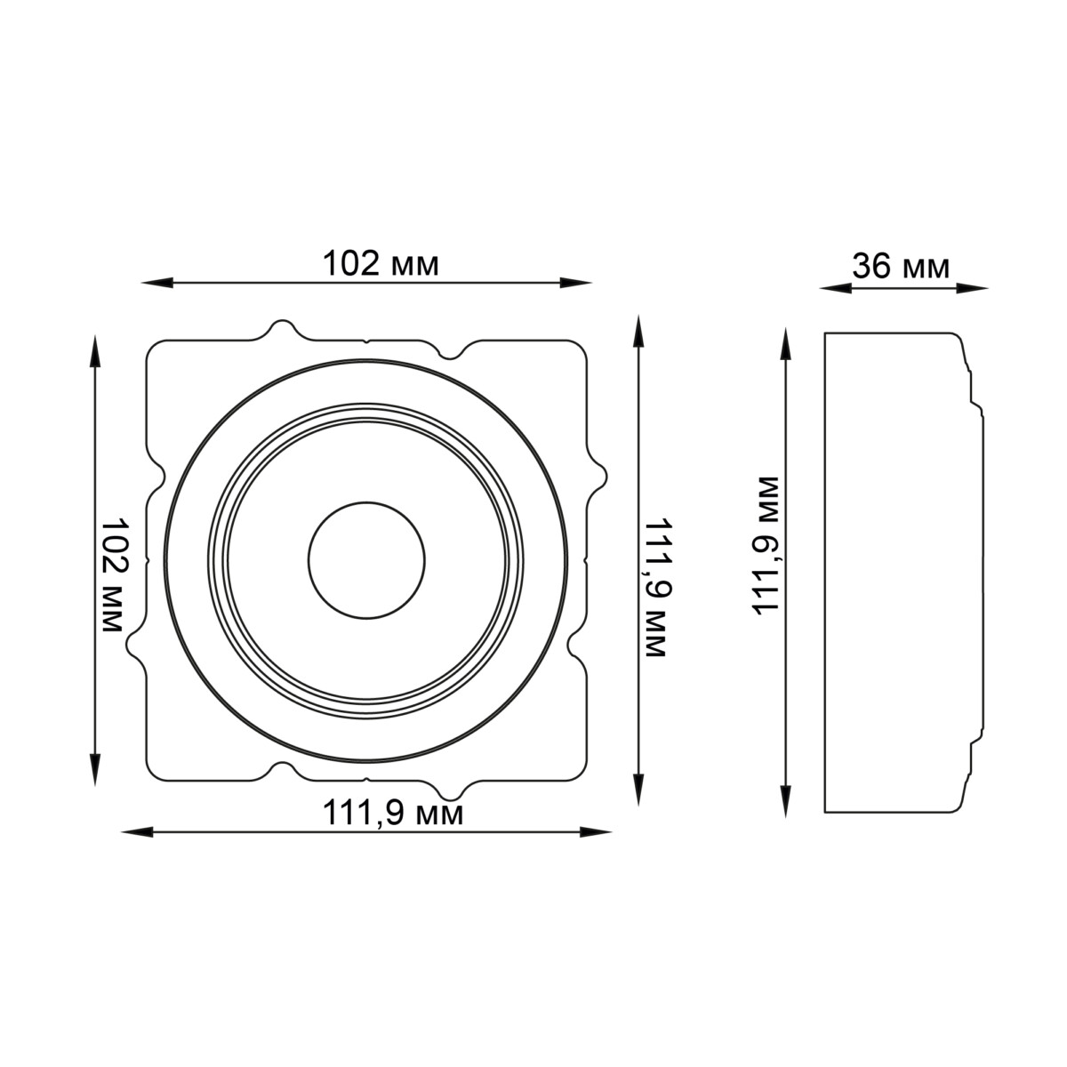 ST753.538.07 Св-к встр. светодиодный в натяжной ПВХ потолок Белый LED 1*7W 3000K 560Lm Ra80 60° IP20 Встраиваемые светильники — изображение 6