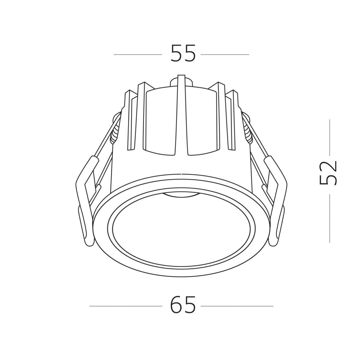 ST757.538.10R Св-к встр. Белый LED 1*10W 60° IP20 D65xH52 85-265V В комплекте Встраиваемые светильники — изображение 2