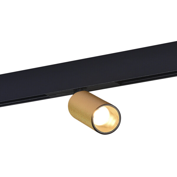 ST807.236.12 Магнитный трековый светильник Золотистый LED 1*12W 3000K 500Lm Ra>90 IP20 D50xH173 48VV SKYLINE 48