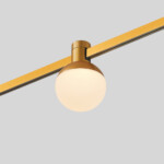 ST815.206.05 Магнитный трековый светильник FARM Золотистый LED 1*5W 3000K 89Lm Ra90 120 IP20 D75xH10 FARM