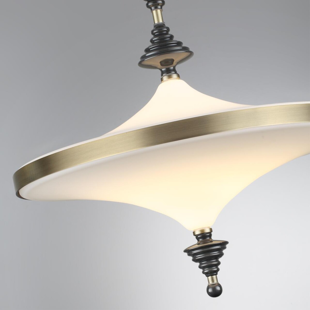 5404/43CL L-VISION ODL_EX25 027 бронзов.брашированн./черный/стекло/керамика Люстра потолочная LED 43W 3000K ULA — изображение 6