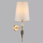 5040/1W CLASSIC ODL24 371 античн.бронза/беж.абажур/металл/керамика Бра E27 1*60W HOMI — изображение 3