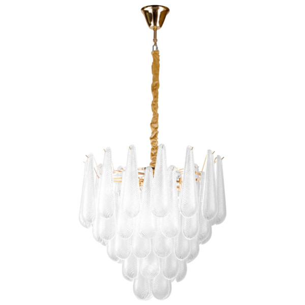 799102 (2КОР!) Люстра RETRO II 10х6W(led) E14 ЗОЛОТО/ПРОЗРАЧНЫЙ