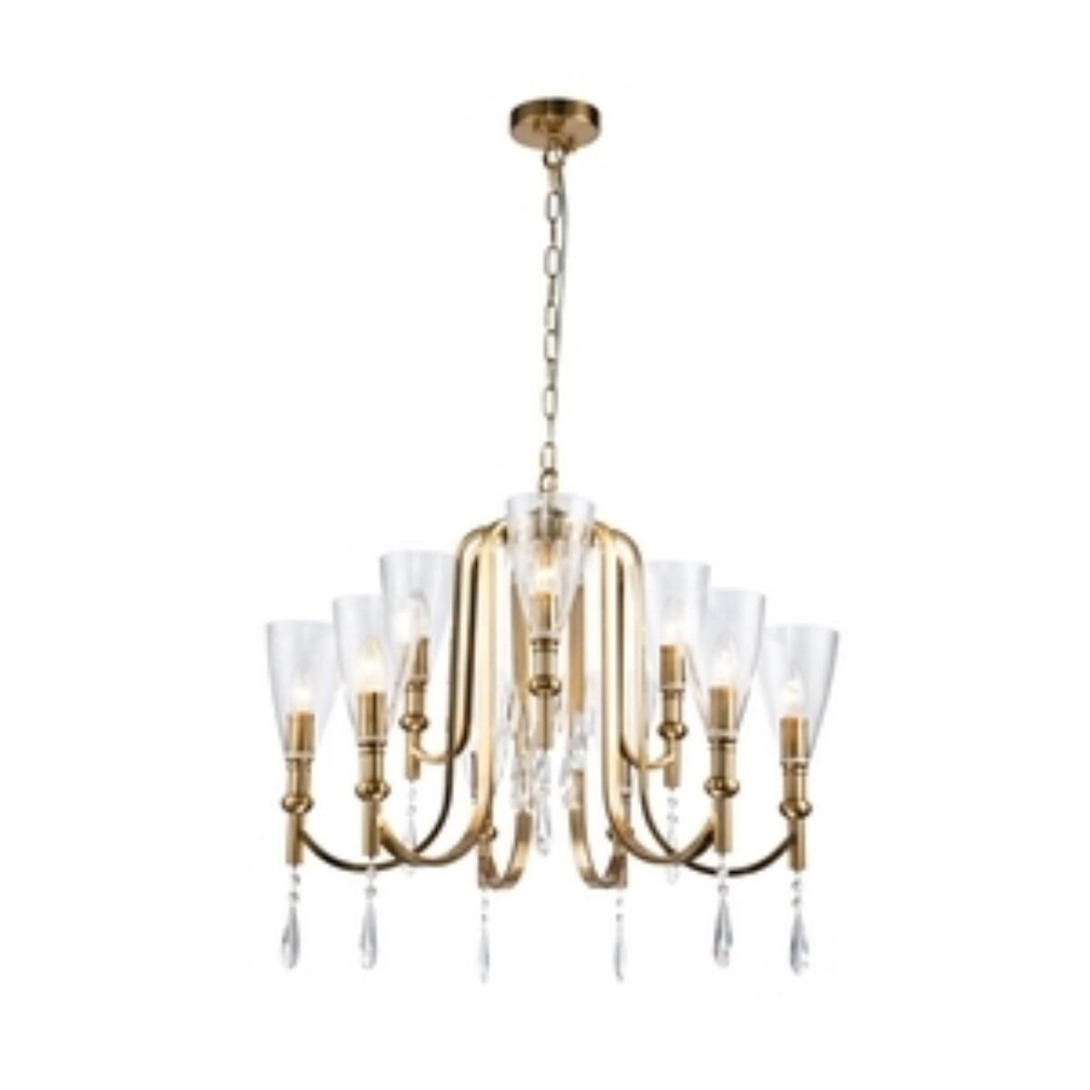 2968-9P, подвесная люстра, D700xH570/1570, 9xE14x40W, excluded — изображение 1