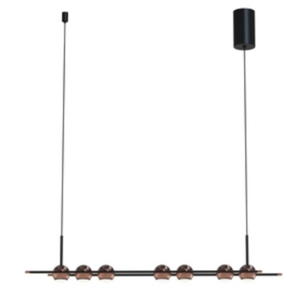 4561-7P, подвесная люстра, L800xW65xH1500/1675, 7xLEDx4W, 1680LM, 4000K, included