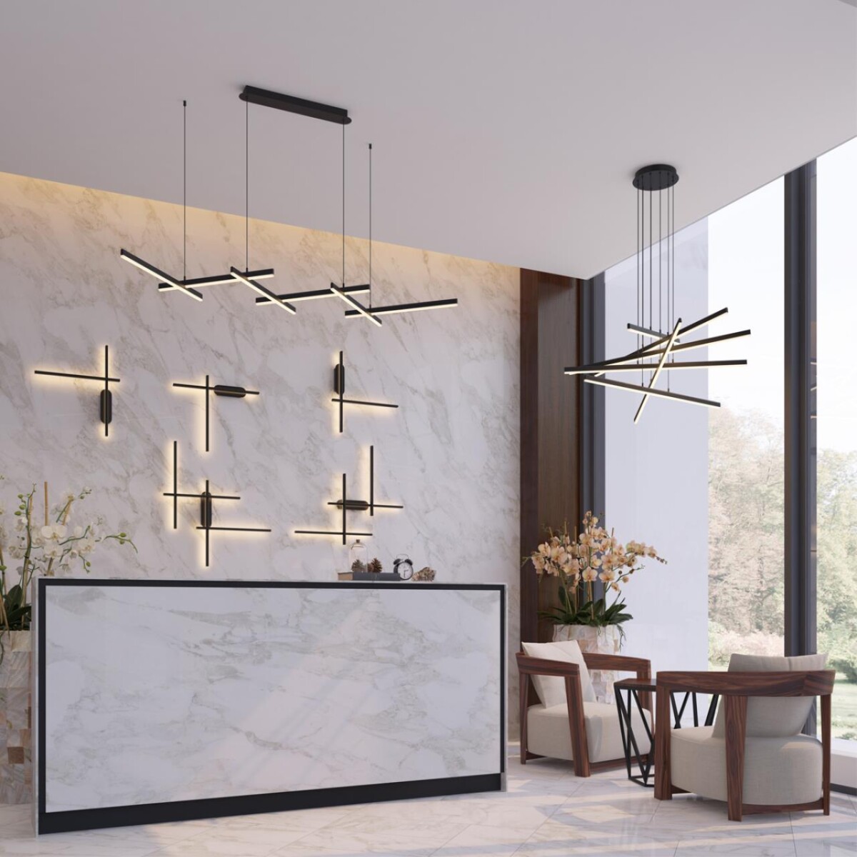 3890/85L L-VISION ODL20 310 черный/металл Подвесной светильник LED 4000K 85W 220V RUDY — изображение 1