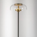 738773 Торшер ACRILE 7W LED 263LM 120G ЗОЛОТО/ЧЕРНЫЙ 3000K - купить в интернет-магазине Светильники Торг