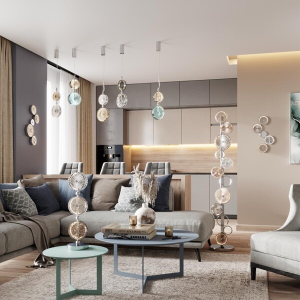 5416/25WL L-VISION ODL_EX23 145 хром/разноцветный металл/стекло Бра LED 25W 4000K CARAMELLA