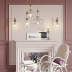 4855/1WB CLASSIC ODL_EX21 137 золото/разноцветн./керамика/стекло Бра E14 1*40W BIZET — изображение 2