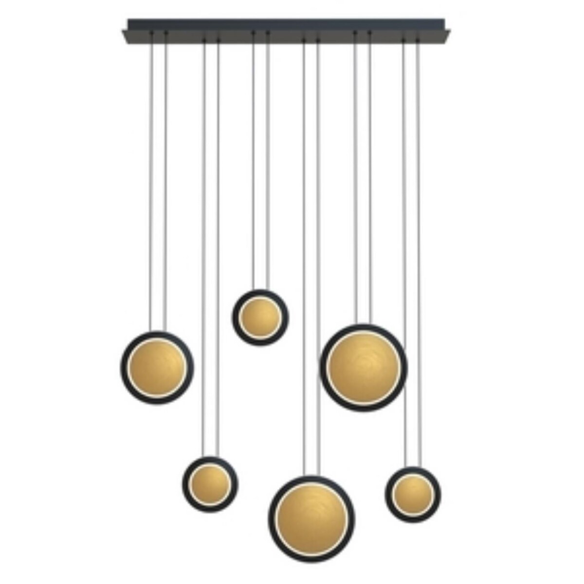 4562-6P, подвесная люстра, L900xW160xH1500, LEDx43W, 2580LM, 4000K, included — изображение 1