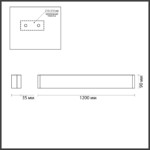 4295/40WL HIGHTECH ODL22 439 золотой/металл Настенный светильник IP20 LED 40W 3335Лм 3000K FRAMANT — изображение 3