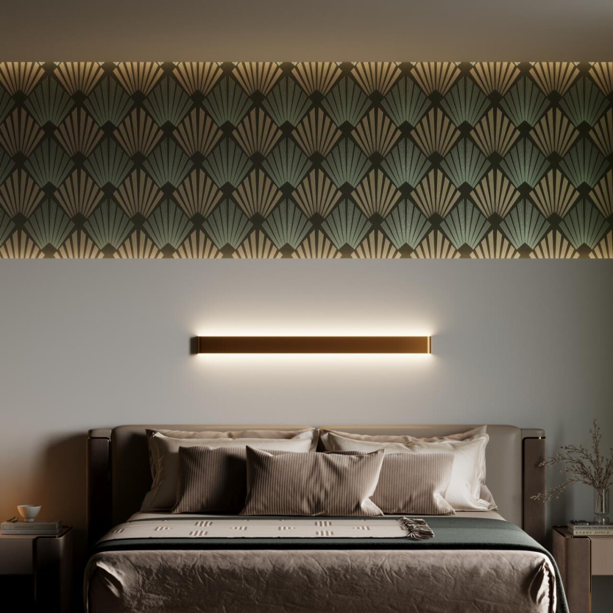 4295/40WL HIGHTECH ODL22 439 золотой/металл Настенный светильник IP20 LED 40W 3335Лм 3000K FRAMANT — изображение 2