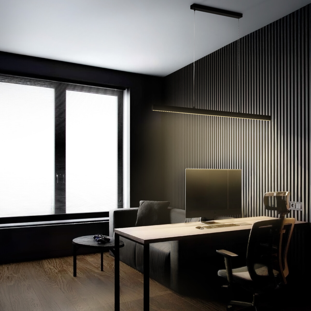 748357 Люстра SATURNO LED 36W 2800LM 25G ЧЕРНЫЙ 3000-6000K — изображение 7