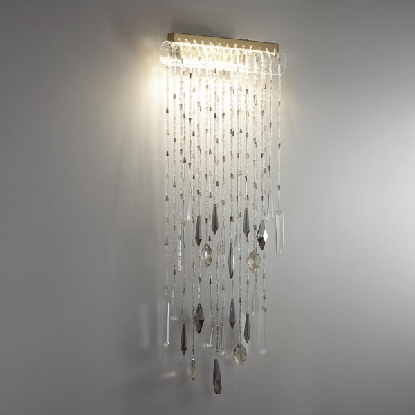 5420/10WL HALL ODL_EX25 065 античная бронза/металл/стекло/хрусталь Настенный светильник LED 10W 4000K 573Лм AFINA