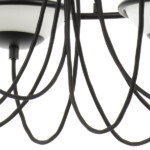 803287 Люстра GLOBO 8х40W E14 ЧЕРНЫЙ МАТОВЫЙ/БЕЛЫЙ — изображение 5