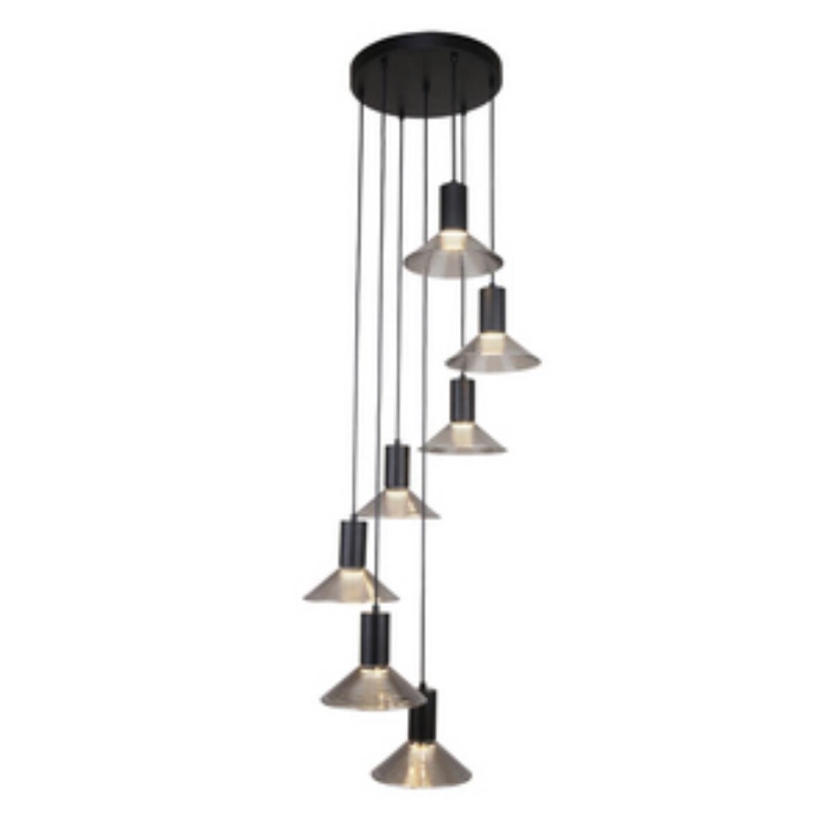 4622-7P, подвесная люстра, D440xH1200/1900, 7xLEDx6W, 3360LM, 3000K, included — изображение 1