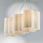 в наличии 802133 Подвес NUBI 3х40W E27 ШАМПАНЬ/БЕЛЫЙ - купить в интернет-магазине Светильники Торг