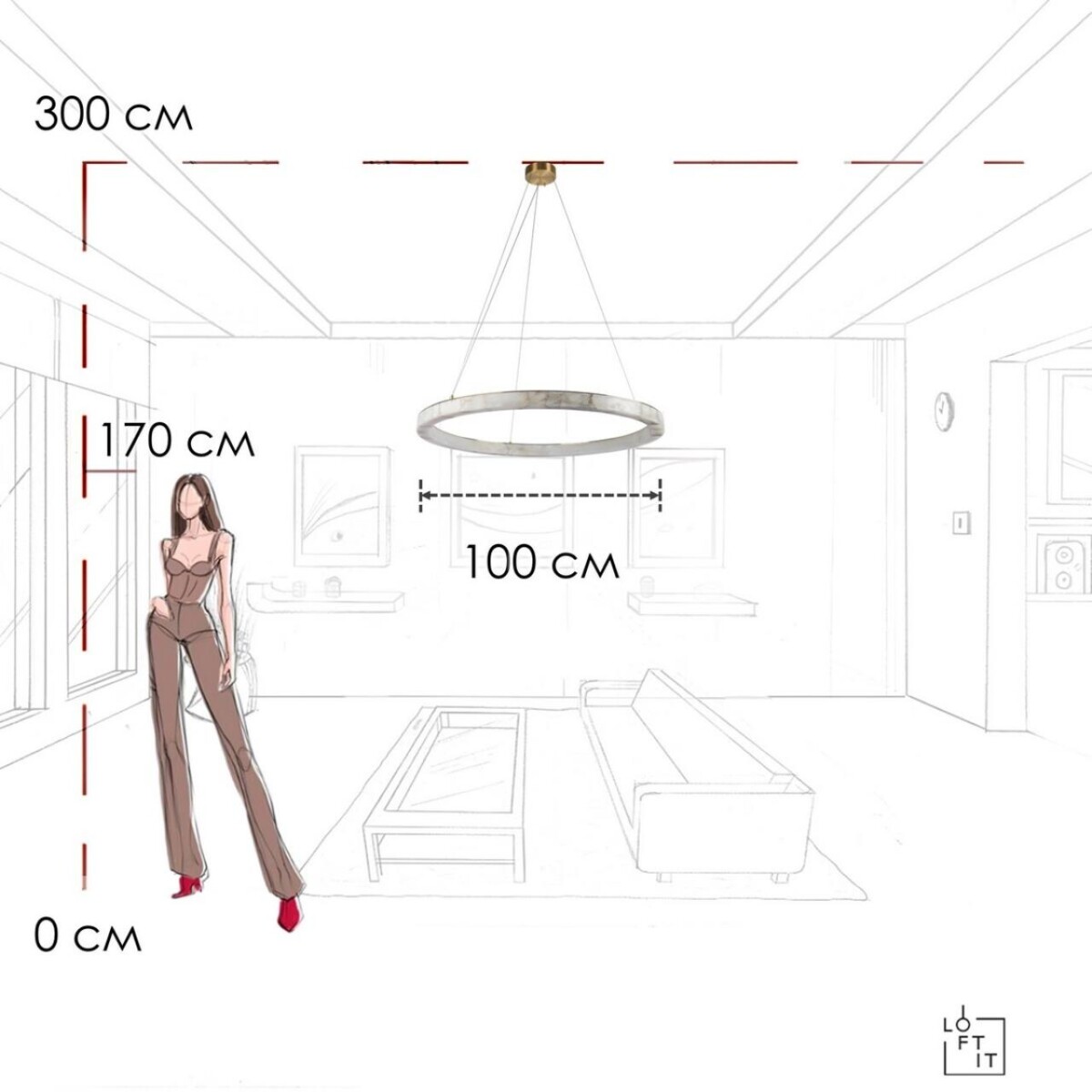 в наличии 10408/1000 Подвесной светильник LOFT IT Mondrian - купить в интернет-магазине Светильники Торг