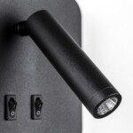 в наличии 808667 Светильник настенный MURO LED 10W+3W 730LM+120LM G ЧЕРНЫЙ 3000K - купить в интернет-магазине Светильники Торг