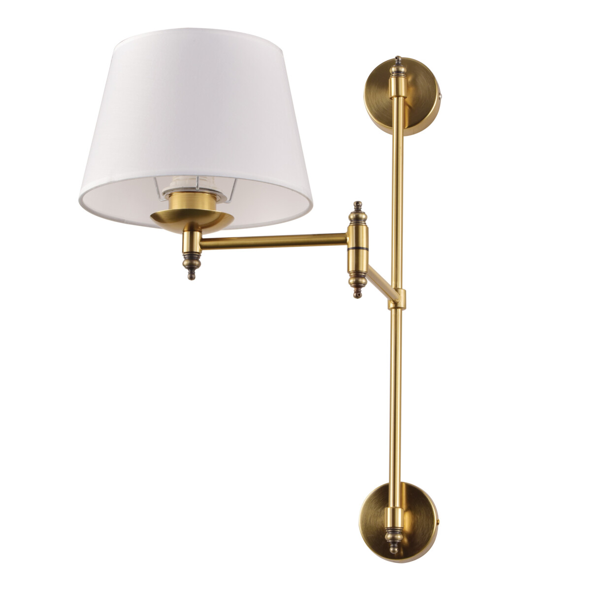 766611 Бра FLOP 1х12W(led) E27 ЛАТУНЬ/БЕЛЫЙ — изображение 1