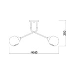 Escada 2113/5P E27*40W Copper/Black — изображение 6