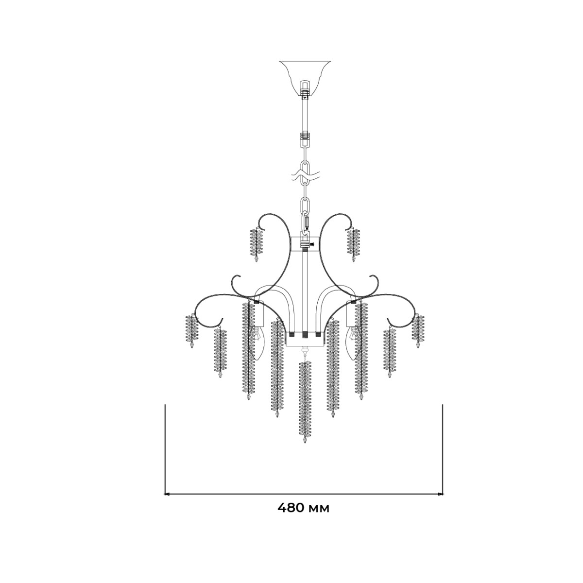 Escada 2108/5P E14*40W Gold — изображение 6