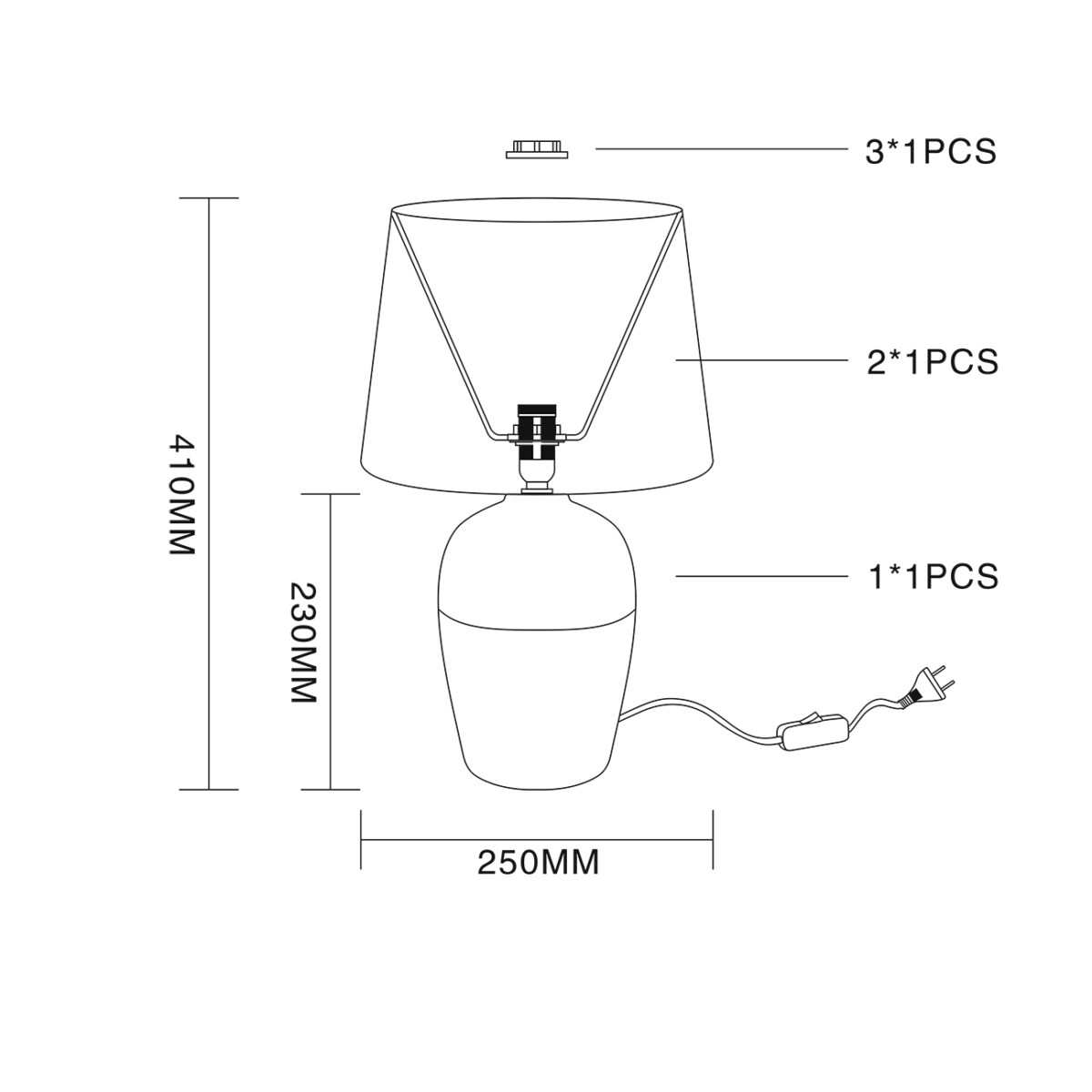 Escada 10195/L E27*40W Grey — изображение 5