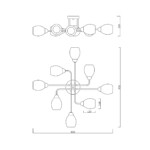 Escada 1132/8P E27*60W Gold — изображение 6