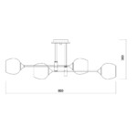 Escada 1138/8P E27*40W Chrome — изображение 6