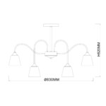 Escada 1147/8P E27*40W Black/Brass — изображение 6