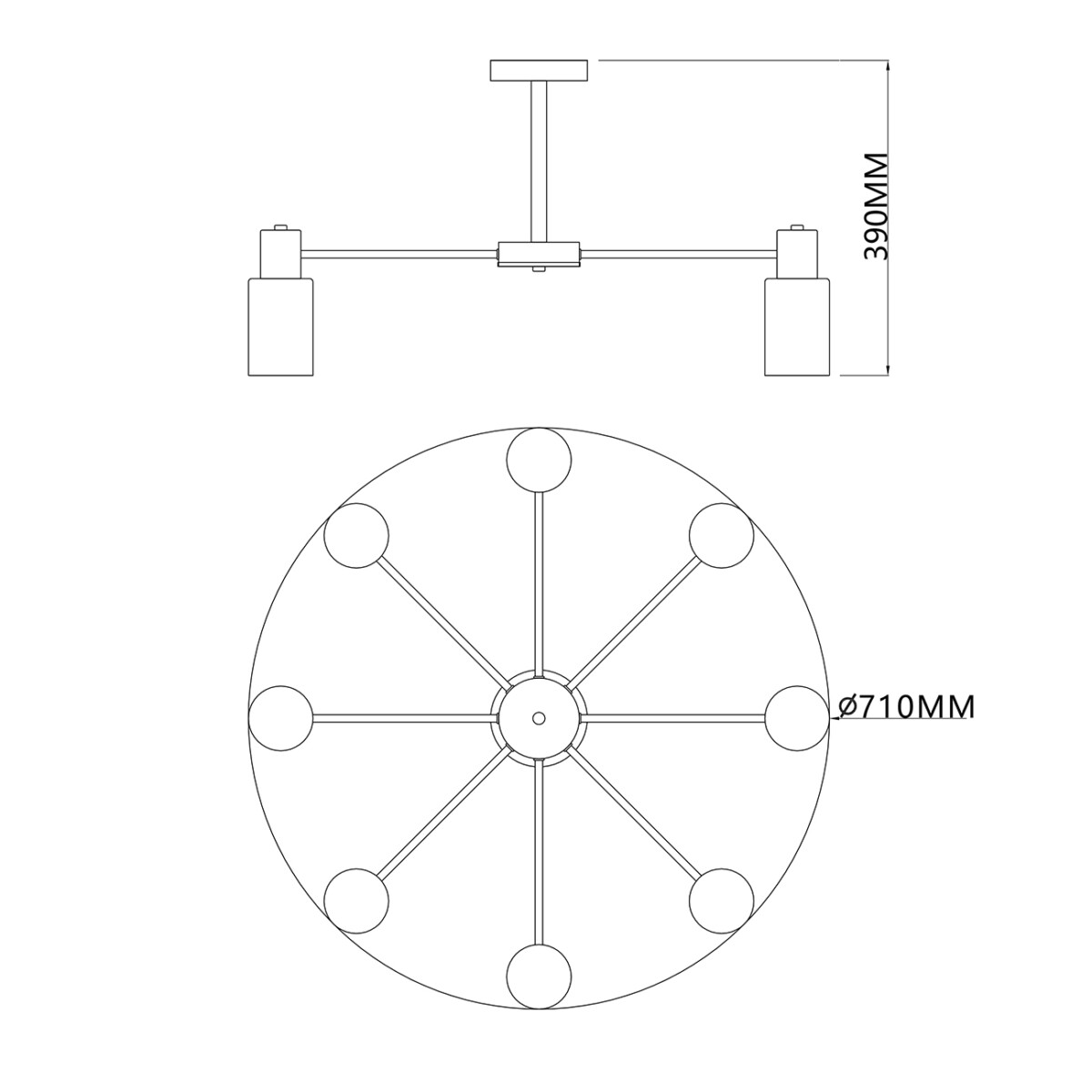 Escada 2120/8P E14*40W Black — изображение 6