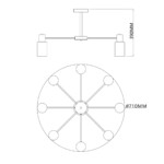Escada 2120/8P E14*40W Black — изображение 6