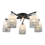 Escada 1132/5P E27*60W Black/Chrome