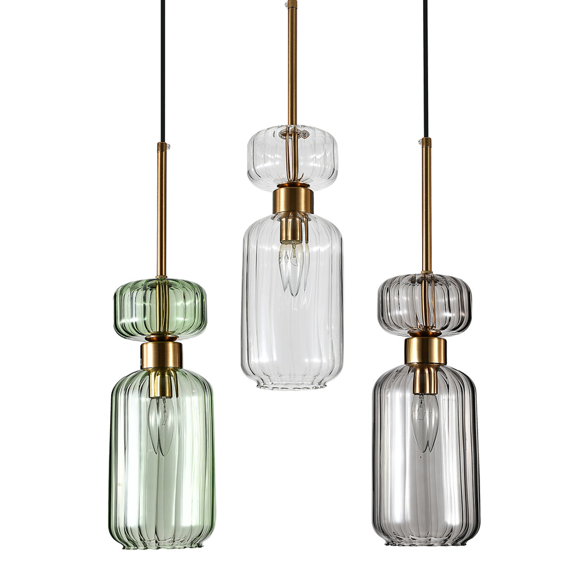 в наличии Escada 1141/3S E14*60W Clear/Green/Smoke - купить в интернет-магазине Светильники Торг