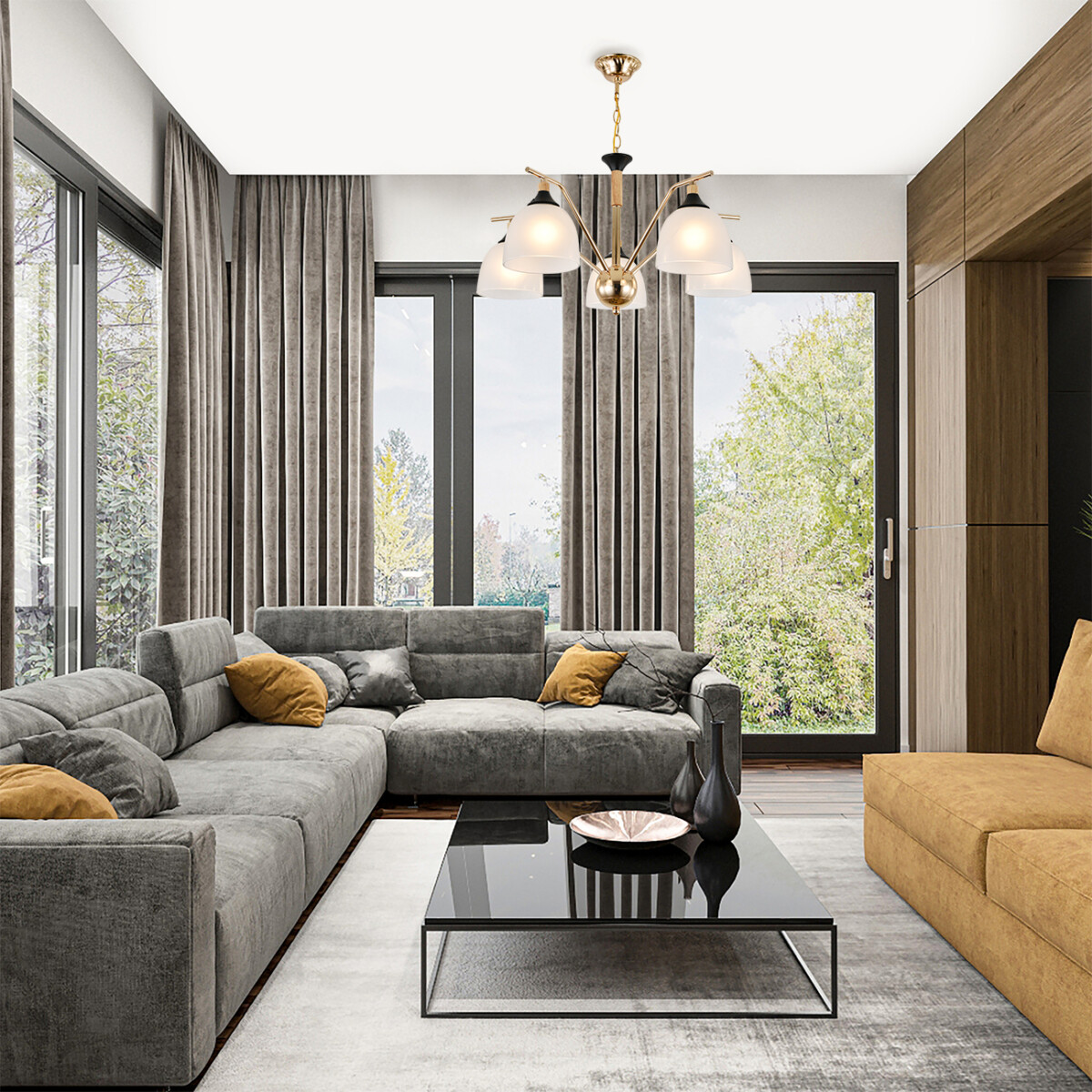 Escada 2123/5P E27*40W Gold/Black — изображение 5