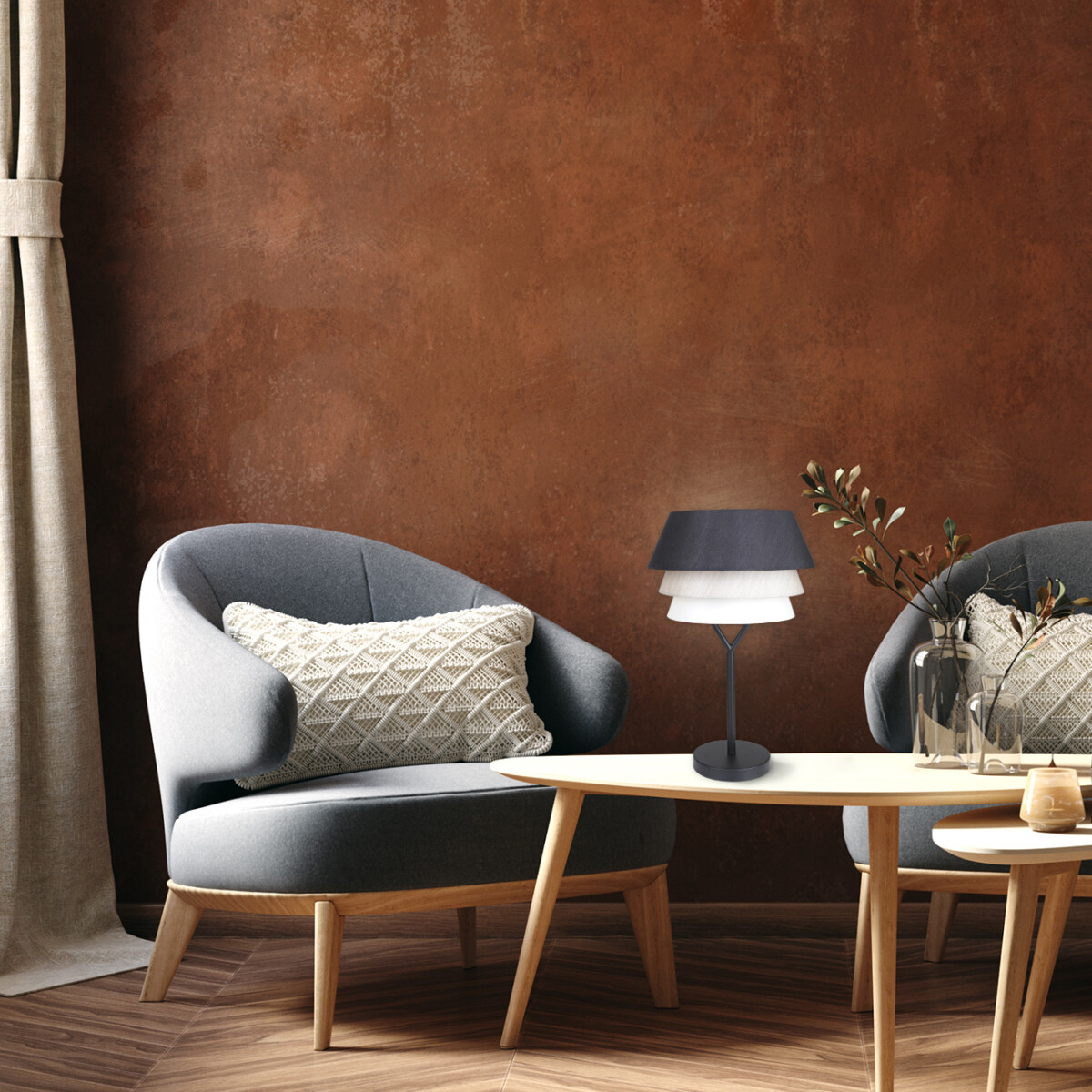 Escada 10187/T E27*60W Black/Beige/White — изображение 3