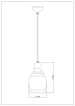 Escada 1101/1 E27*60W Wenge/Bronze — изображение 2