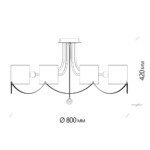 Escada 683/8P E14*40W Chrome — изображение 9
