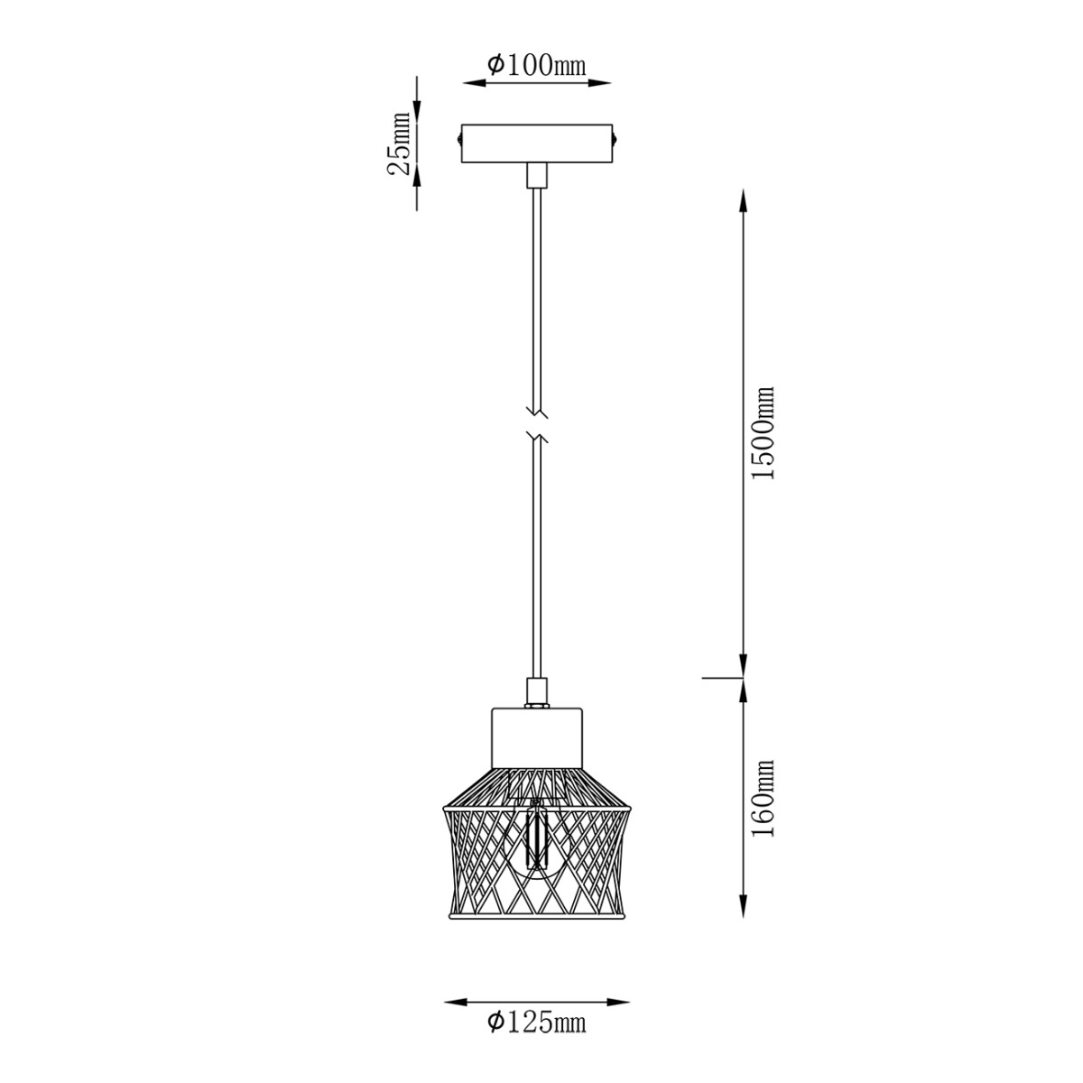 Escada 10174/1S E27*40W White — изображение 4