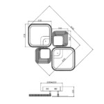 Escada 10255/4 LED*80W White — изображение 7