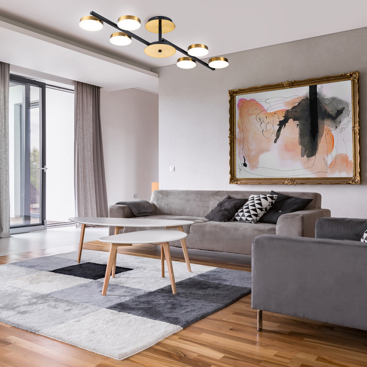 Escada 10266/6 LED*95W Black/Brass — изображение 7