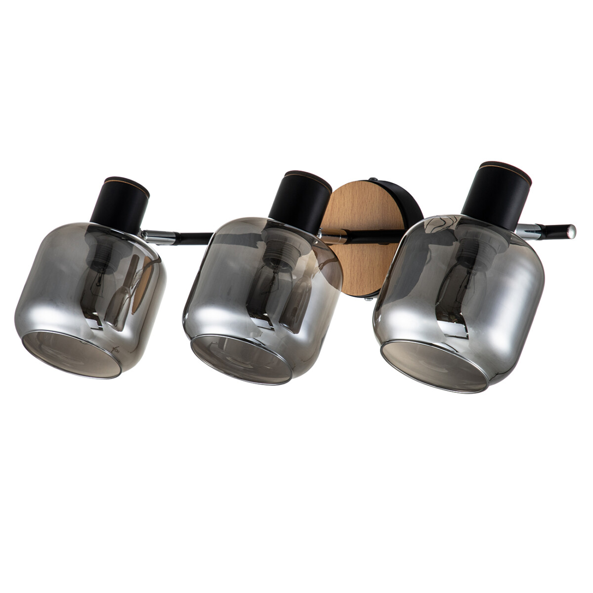 Escada 10177/3A E14*40W Black/Chrome/Wood — изображение 2