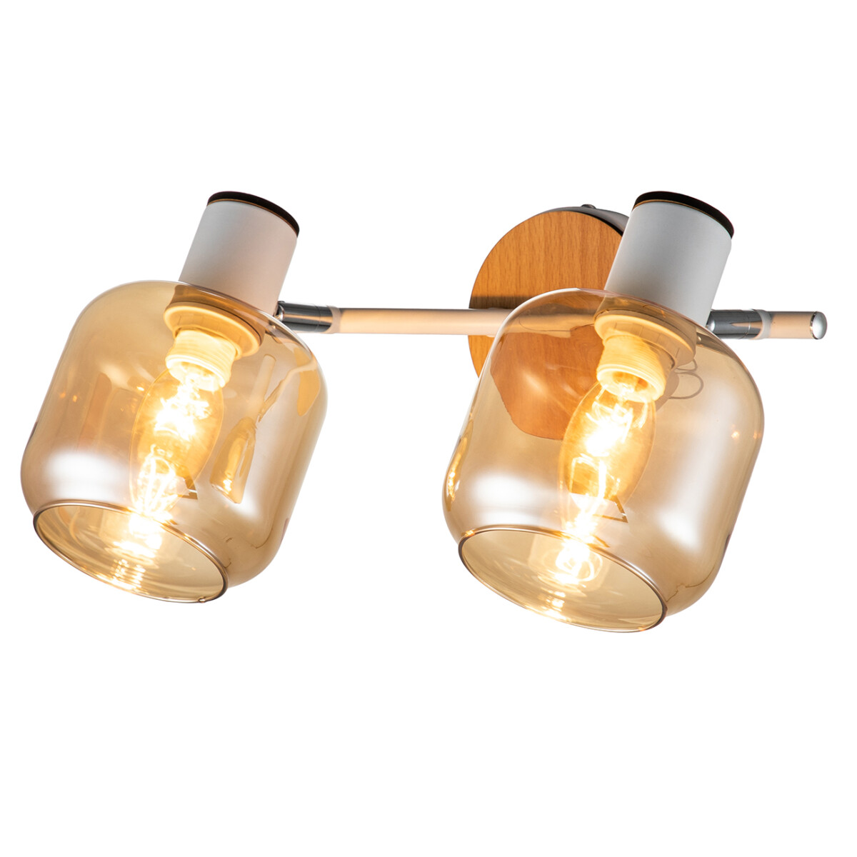 l87170 Escada 10177/2A E14*40W White/Chrome/Wood — изображение 1