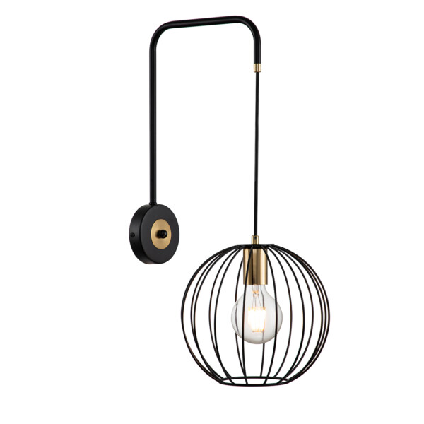 Escada 10176/1A E27*60W Black/Brass