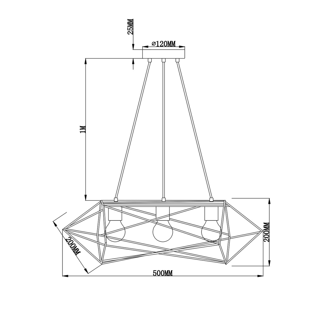 Escada 10174/3PL Е27*60W Black — изображение 3