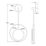 Escada 10206/SG LED*7W Black/Gold — изображение 7